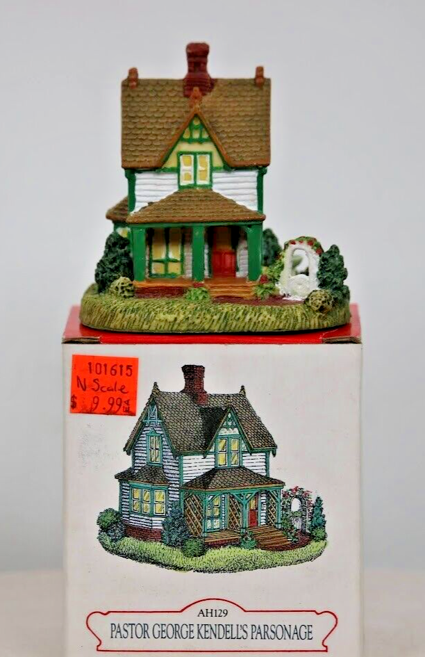 Liberty Falls AH129 Pastor George Kendells Parsonage Christmas Village 1997 Collectible Box