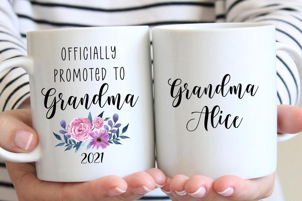 Gift For New Grandma New Grandma Mug Officially Promoted To Grandma Pregnancy
