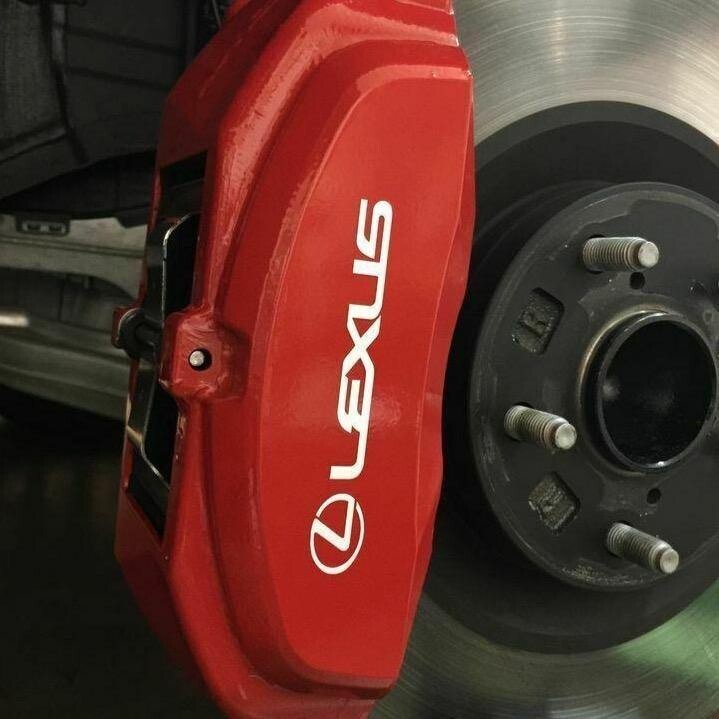 Lexus High-Temp Brake Caliper Decal Stickers - Set of 4 in 6 Colors