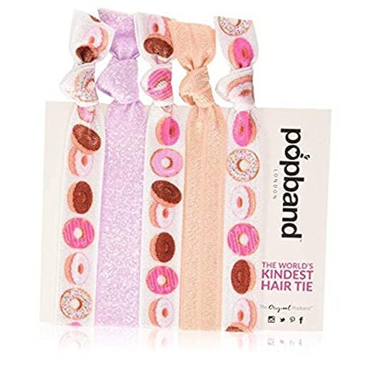 Sweetie Donut Elastic Hair Tie 5-Pack for Stylish Hold