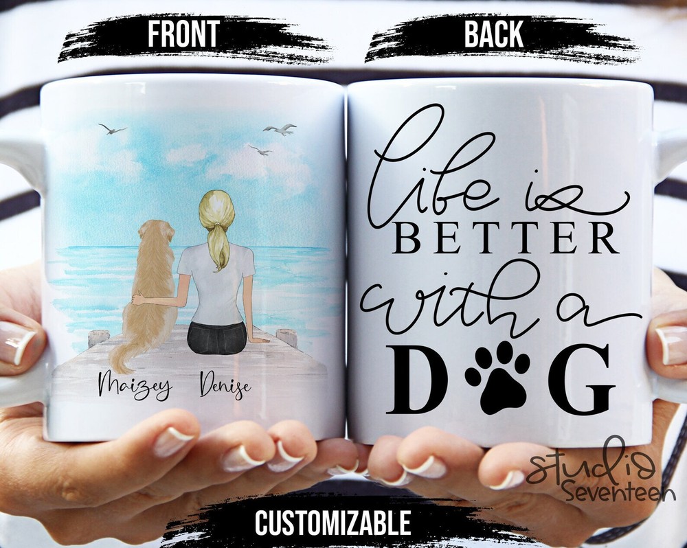 Personalized Dogcoffee Mug Custom Dog Mug Gift For Dog Owner Pet Portrait Pet