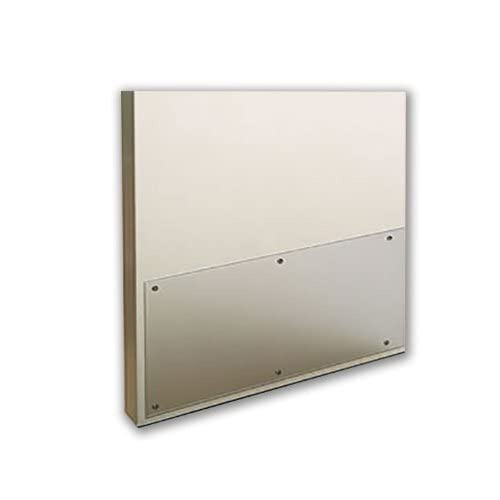 Acrylic Kick Plate Clear Bottom on Door or Wall Protection Shield With Hardware
