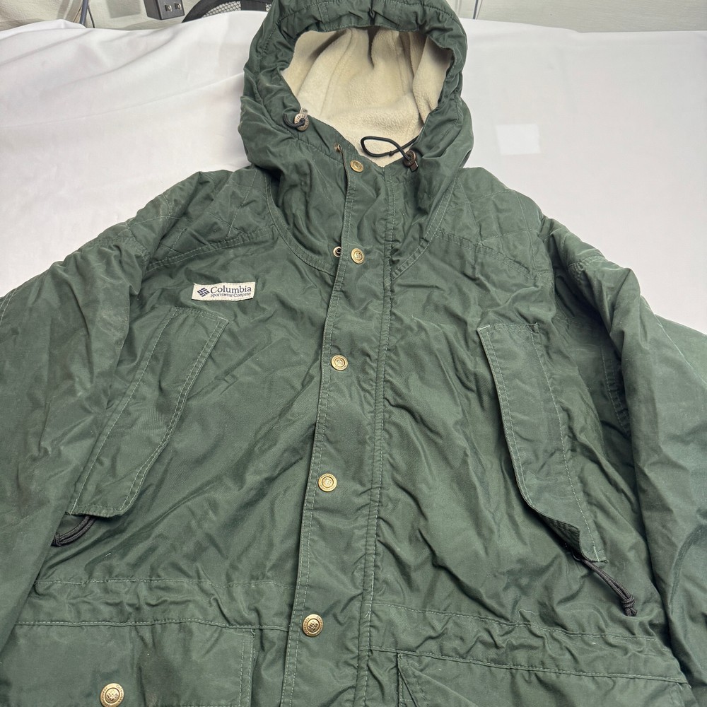 Columbia Men's Large Green Fleece-Lined Hunting Jacket