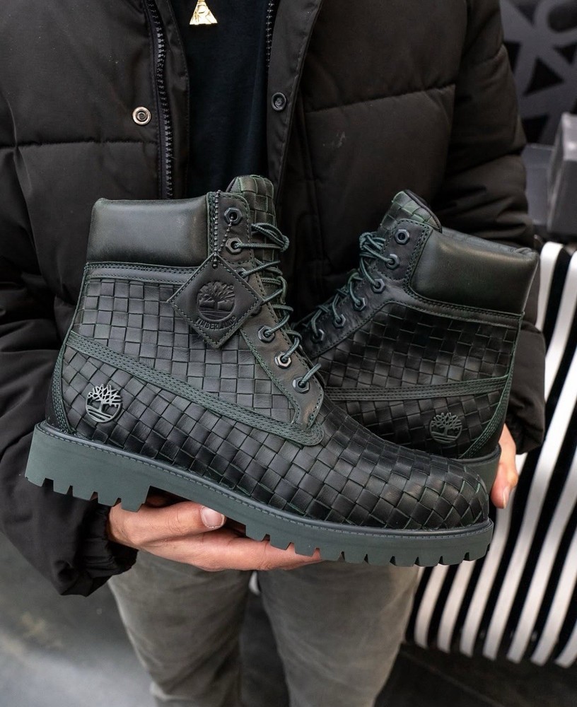 Timberland 6-Inch Woven Premium Boots Bottega Veneta Style Size 10 New