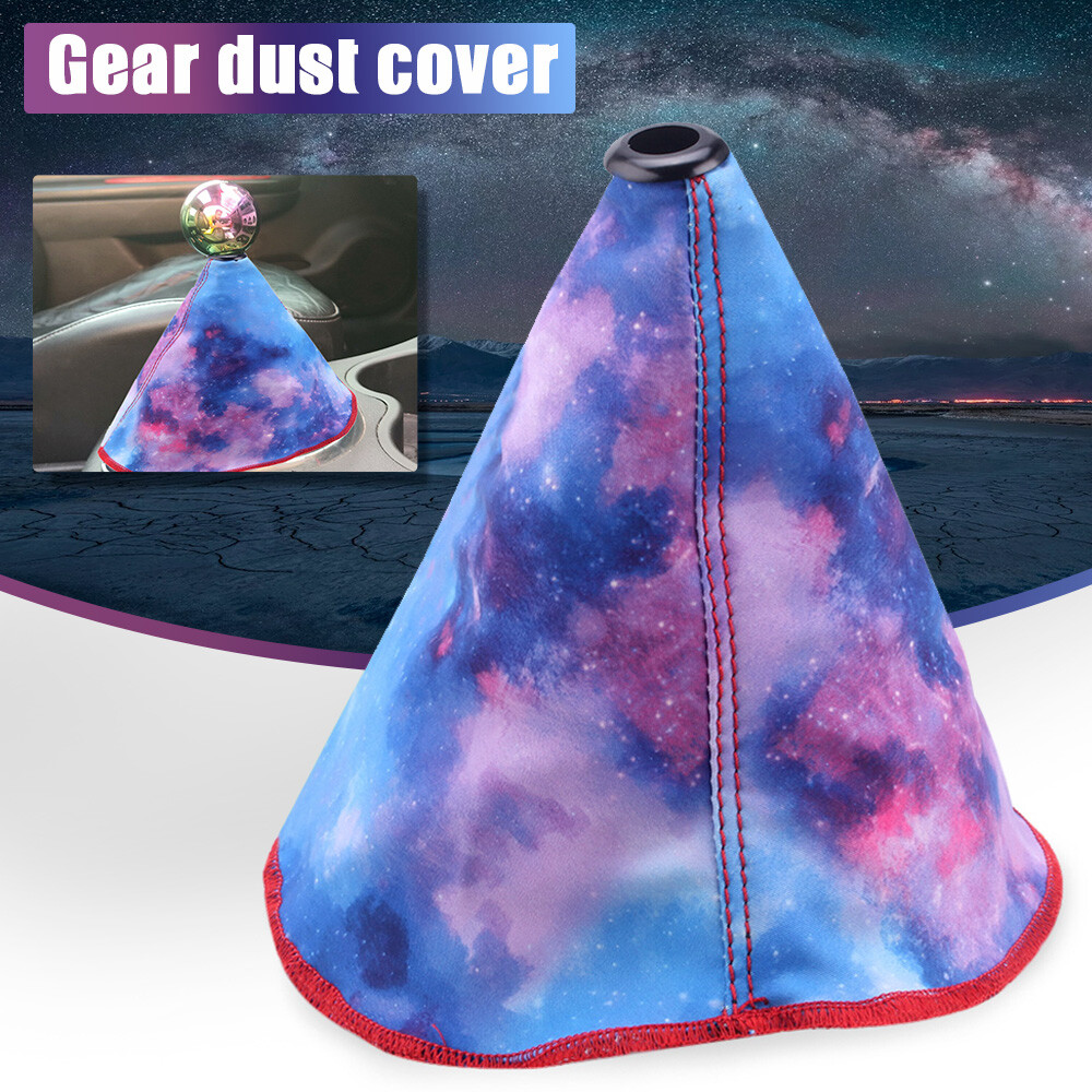 BLUE Shift Lever Knob Boot Cover MT/AT Stitches Hyper Fabric For Civic