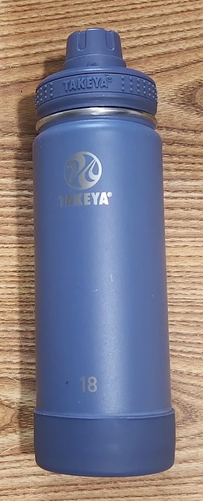 Takeya Actives Insulated Stainless Steel Water Bottle with Spout Lid - Bluestone