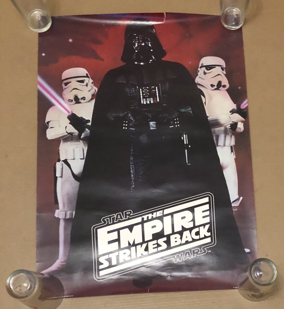 Vintage 1980 Star Wars The Empire Strikes Back 28x20 Poster Featuring Darth Vader