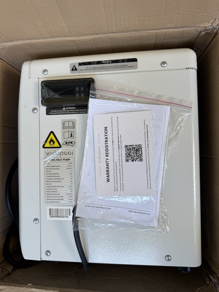 16K BTU Electric Pool Heat Pump for Above Ground Pools