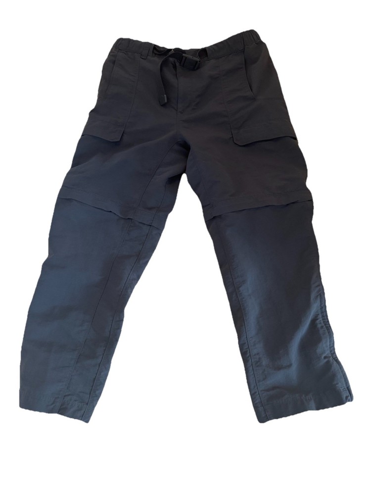 The North Face Men’s Short/Court Convertible Cargo Pants Size L Dark Gray Belted