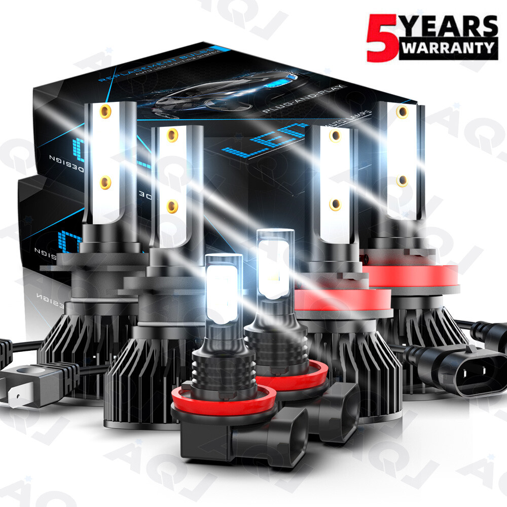 Para For Chevy Traverse 2013-2017 2018 Faros LED Hi / Lo+Kit de luces antiniebla