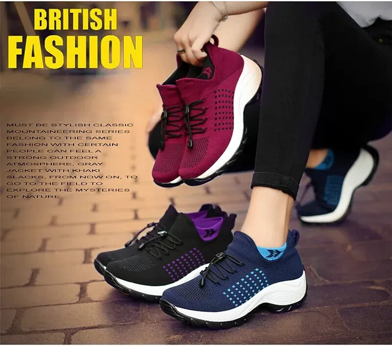 Women Ortho Stretch Cushion Sneakers Orthopedic Diabetic Running Walking Shoes
