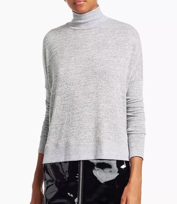 Rag & Bone Bowery Heathered Soft Stretch Turtleneck