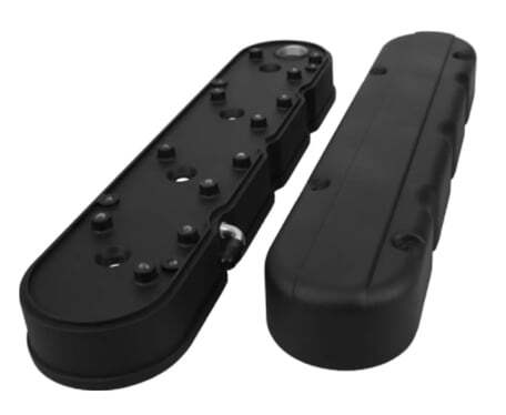 JEGS 501093 Valve Covers GM Gen III/IV LS Engines Center Bolt Mounting Coil