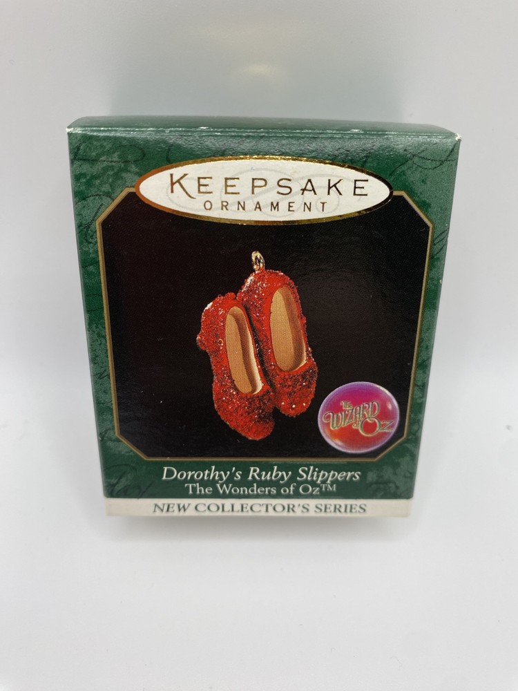 Hallmark Keepsake 1998 Mini Dorothy's Ruby Slippers Wizard of Oz- NEW- READ