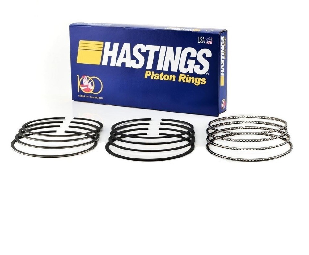 High-Performance Moly Piston Ring Set Hastings 2M6180 for Toyota 1.6L SOHC 1985-1991