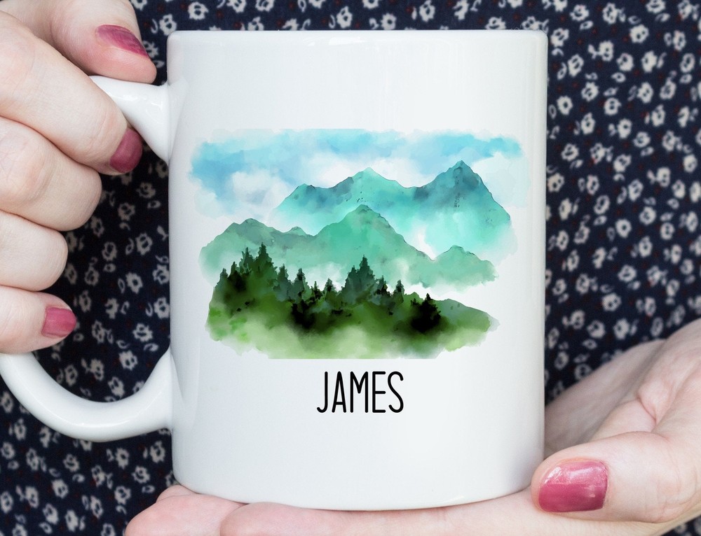 Personalized Mountain Mug Mountain Gift Mountain Coffee Cup Gift For Mountain