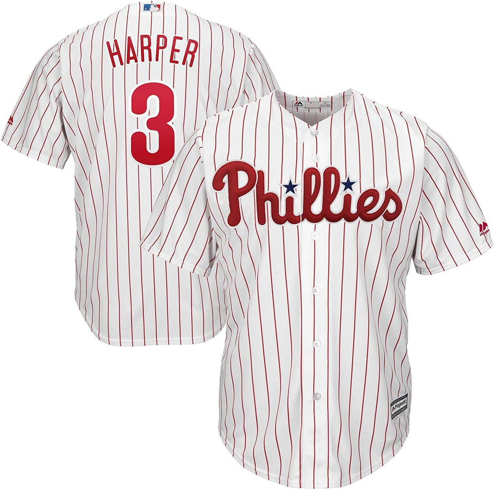 Bryce Harper Philadelphia Phillies White Youth 8-20 Cool Base Home Jersey