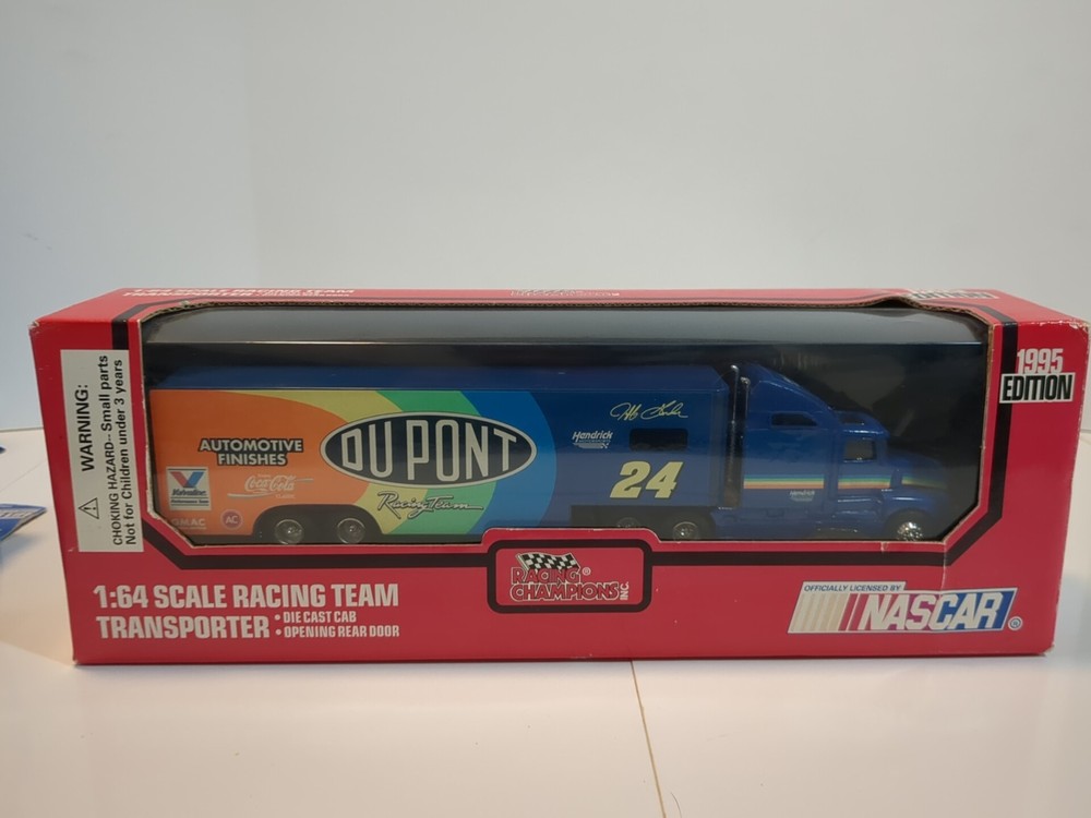 1995 Jeff Gordon 1:64 Scale DuPont Blue Transporter by Racing Champions #24