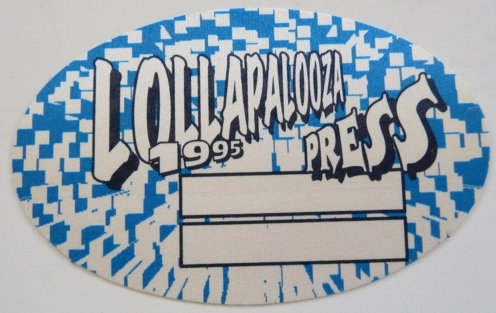 Lollapalooza Press 1995 Tour Concert Backstage Pass D8