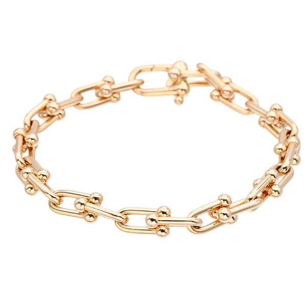 Tiffany & Co.   HardWear Small Link Bracelet K18PG Pink Gold 750 16cm 440755