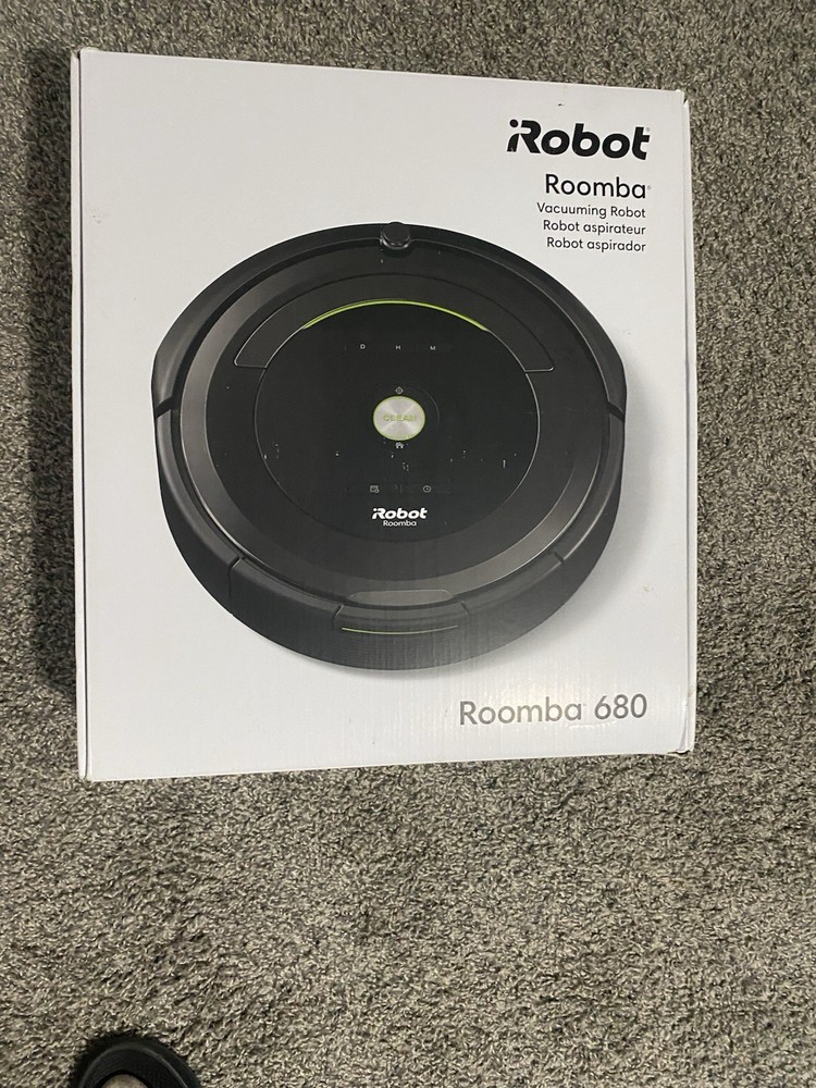 iRobot Roomba 680 Robotic Vacuum Cleaner Black with Charger