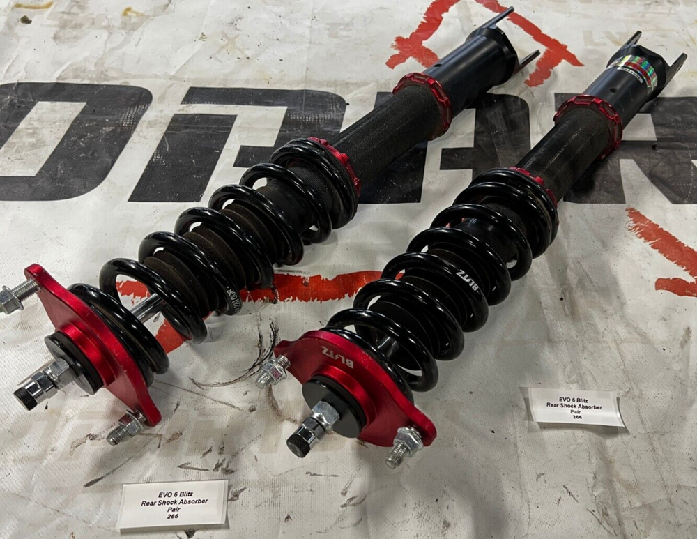 Mitsubishi Evolution 6 VI Blitz Rear Shock Absorbers Pair Adjustable Coilovers