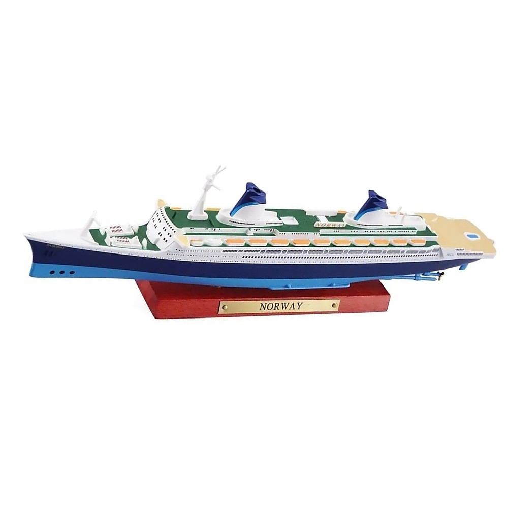 25.5cm Alloy 1/1250 Scale RMS Norway Cruise Ship Finished Model Toy Gifts Decor