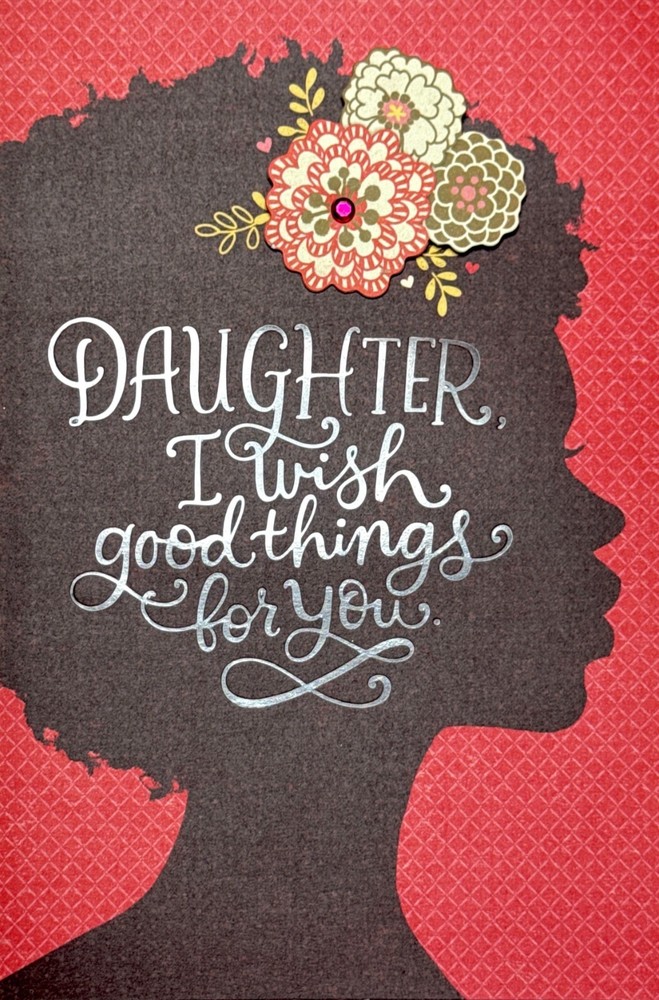 Valentines Day Card for Daughter - Heartfelt Proud Mom Hallmark with Envelope