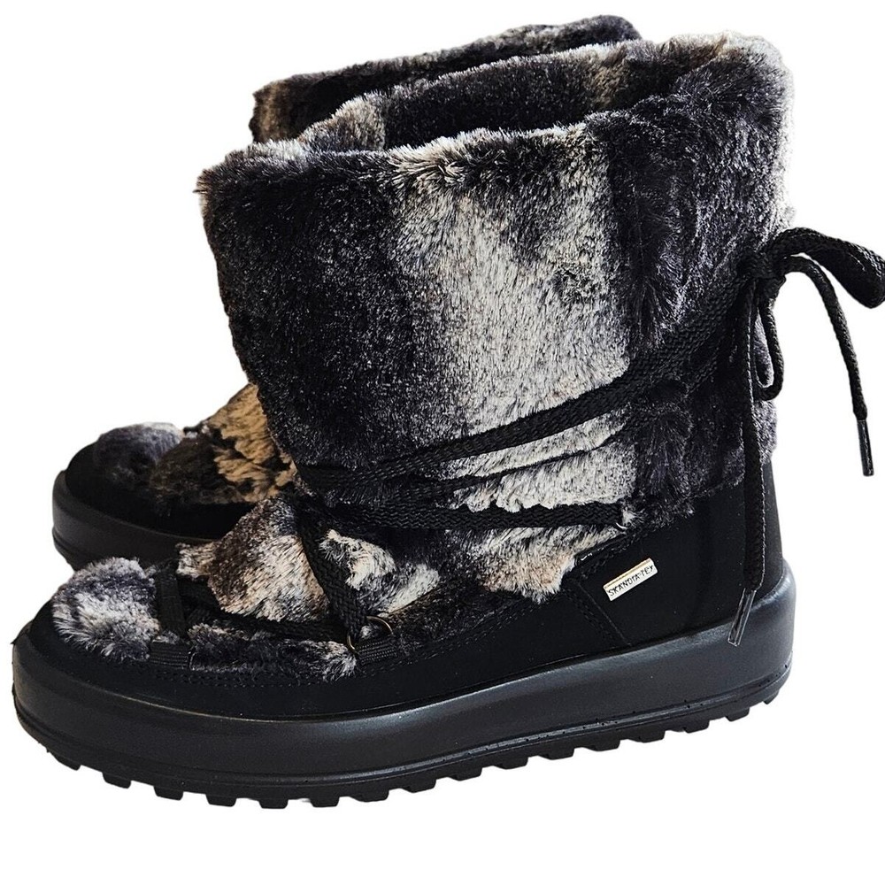 Skandia Faux Fur Lace Up Boot Super Grip Women's EU 38 Winter