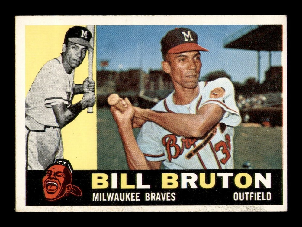 1960 Topps #37 Bill Bruton EX-MT Baseball Card OBGcards