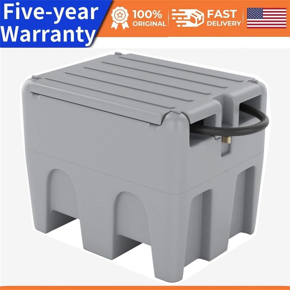 58G Portable Fuel Tank Diesel & Gasoline Transfer Tank W/12V Electric Pump 13FTN