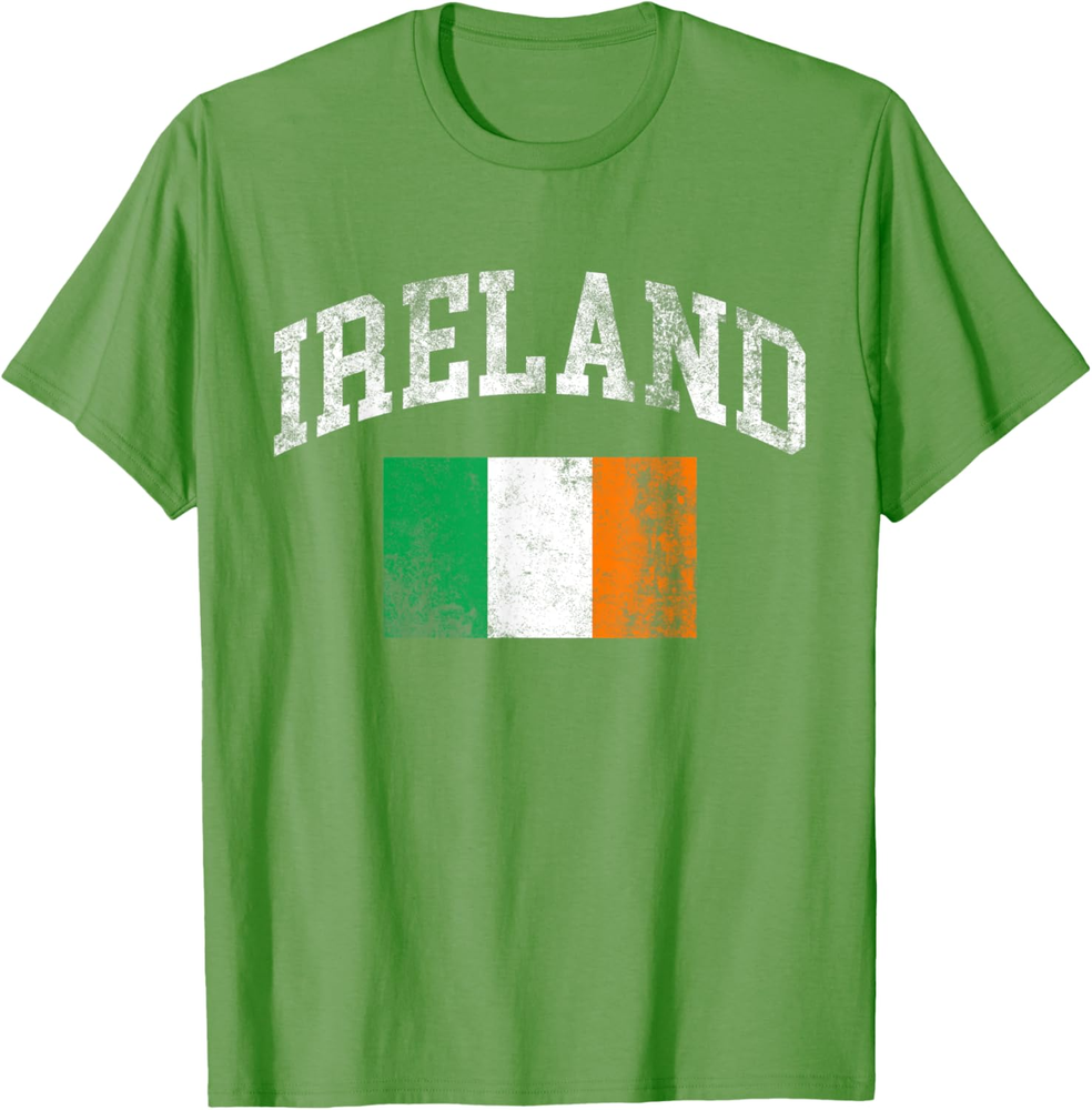 Vintage Ireland Irish Flag St Patrick's Day T Shirt