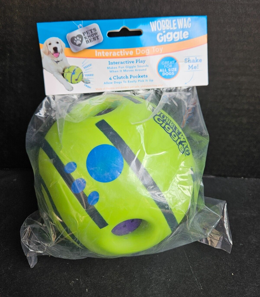 Wobble Wag Giggle Ball Interactive Shake Me Dog Toy WG011212
