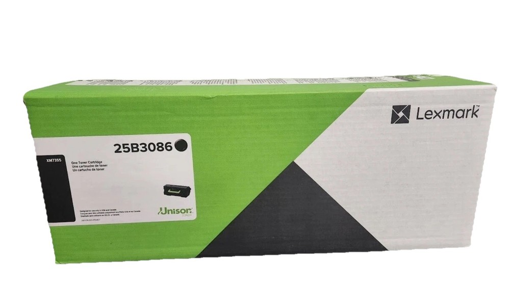 Lexmark 25B3086 Toner Cartridges Black Genuine