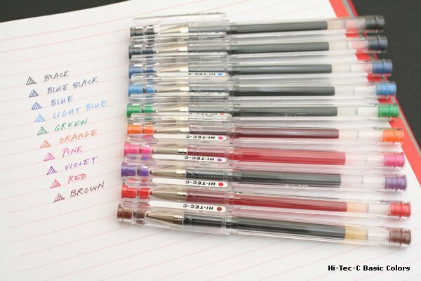 [Pilot] Hi-Tec Gel Pen 0.4 mm (Colors Select)