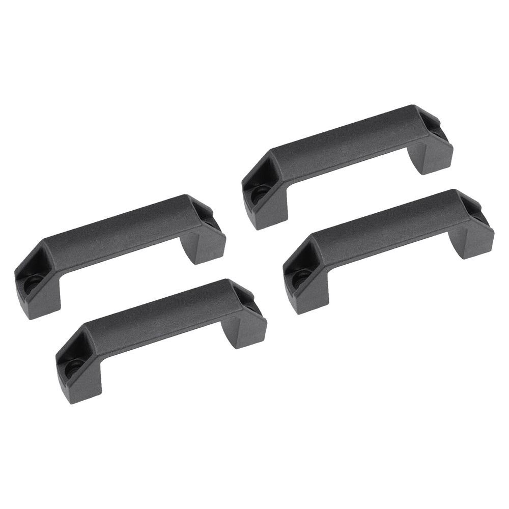 Pull Handle(106mmx20mm)4Pcs,for Home Cabinet Cupboard Door Drawer Handle, Black
