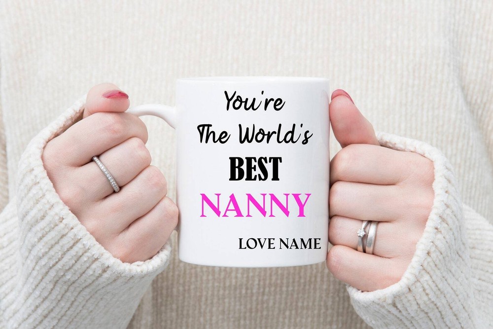 World Best Nanny Mug 11oz Mug Tea Coffee Gifts For Everyone Cup Personalised