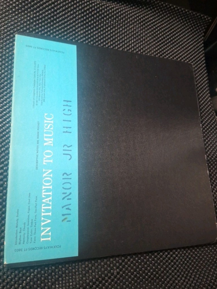 Folkways Records ~Invitation to Music~ FW03603 / FT 3603) ~ 1960 ~ Vinyl ~ Rare
