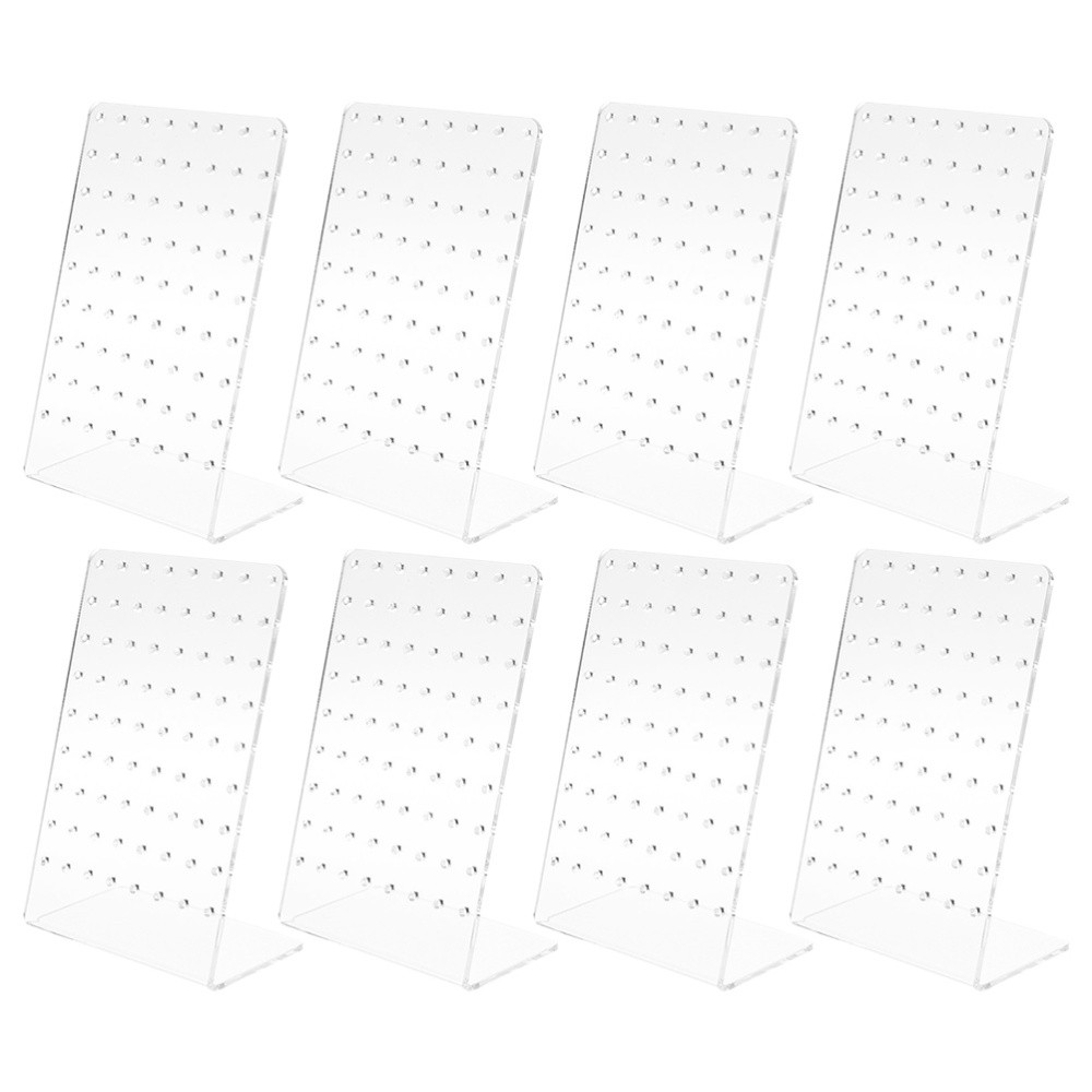 8 Pcs Earrings Display Stand Jewelry Holder Organizer Rack Retail