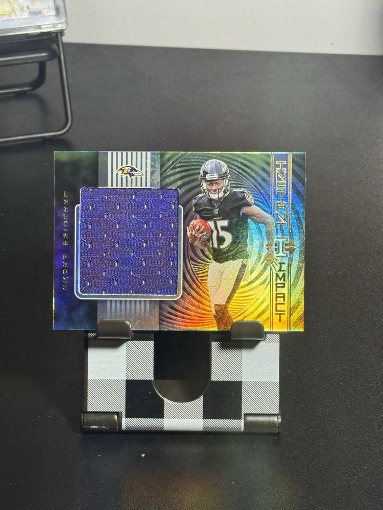 2019 Panini Illusions Marquise Brown Rookie Patch IA-MB Baltimore Ravens RC