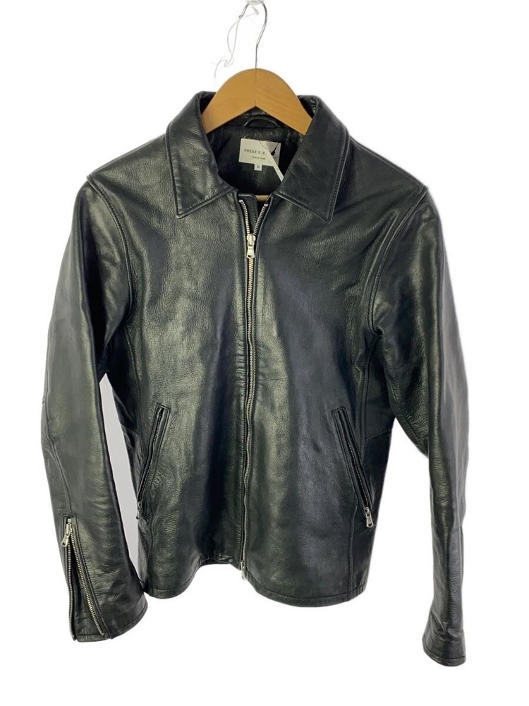 Leather Jacket Blouson/M/Leather/Blk 3612