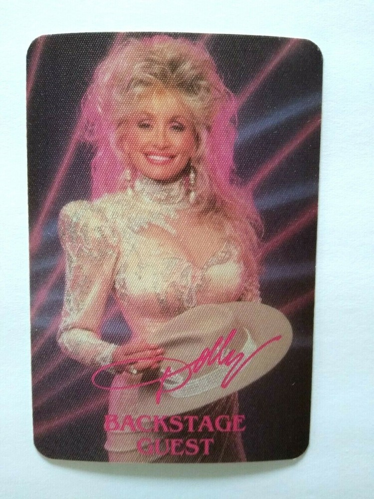 Dolly Parton Backstage Pass Original 1987 Think About Love Country Music Guest