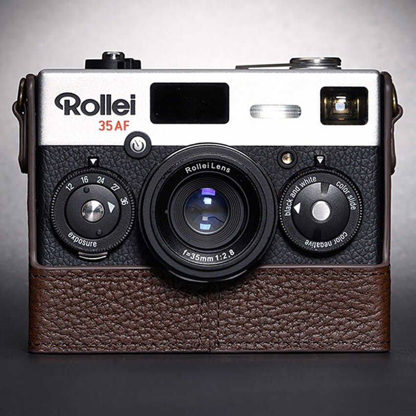 Handmade Genuine Leather Camera Half Cover Protection Case Base For Rollei 35AF