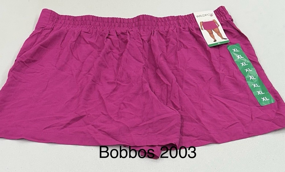 Wildfox Women's Relaxed Fit Pull-On Shorts, Pink, Size XL