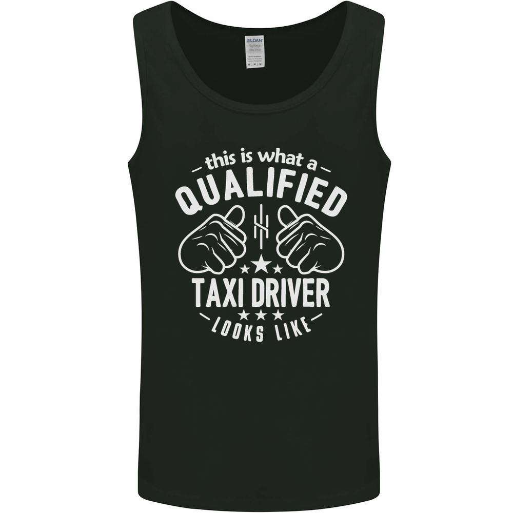 A Qualified Taxi Driver Looks Like Mens Vest Tank Top