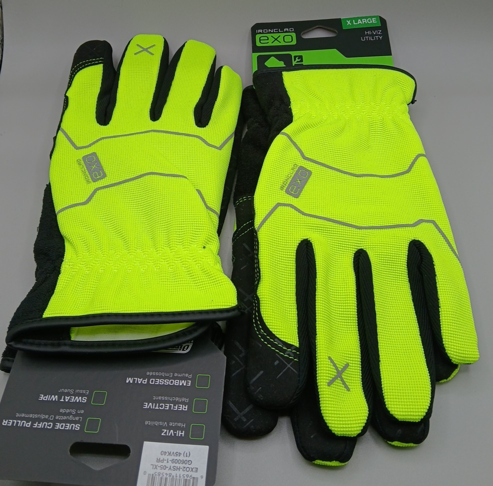 Ironclad EXO Mechanics Gloves 2-Pack, Synthetic XL, Durable Work Gloves  