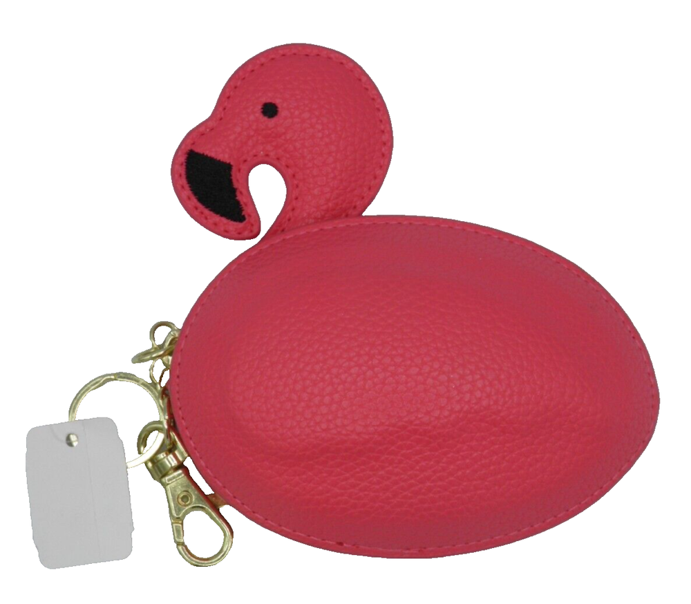 Bath & Body Works Pink Flamingo Keychain Coin Makeup NEW WITH TAGS RARE