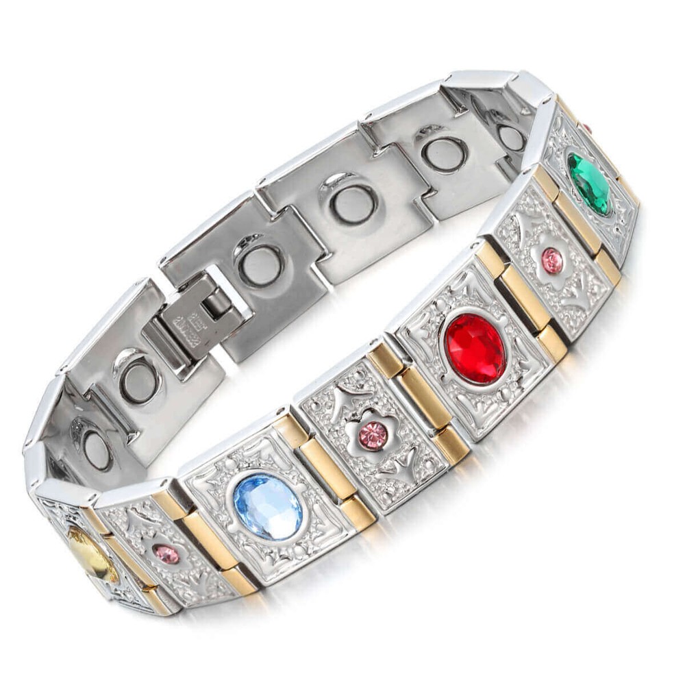 Gorgeous Steel Magnetic Bracelet Men Balance Energy Power Valentine Gift him her