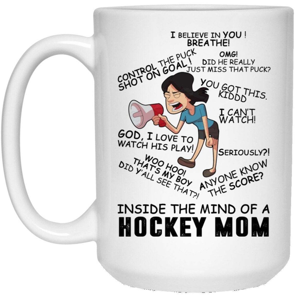 Inside The Mind Of A Hockey Mom Coffee Mug - White Coffee Mug