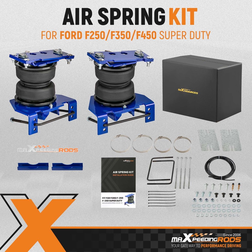 Rear Air Helper Spring Bag Kit Fit Ford F250 350 450 Super Duty 2017 5000 lbs